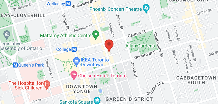 map of #1110 -365 CHURCH ST
